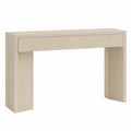 Wood Console Table Beige 120cm x 40cm x 80cm