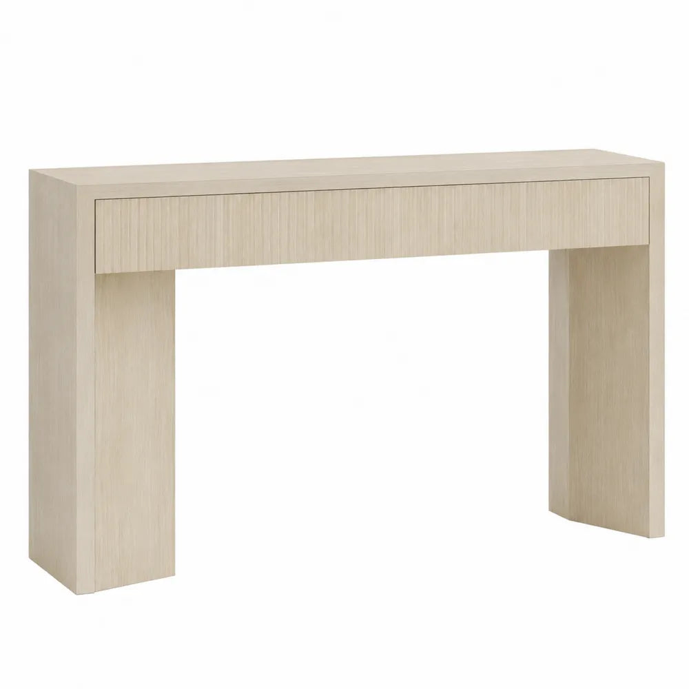 Wood Console Table Beige 120cm x 40cm x 80cm