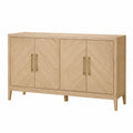 Solid Oak Sideboard with 4 Doors