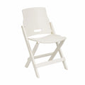 Folding Dining Chair Solid Wood White 45cm x 45cm x 78cm