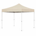 Beige Polyester Canopy Tent with Aluminum Frame 3m x 3m