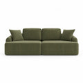 Fabric 3-Seater Sofa Green