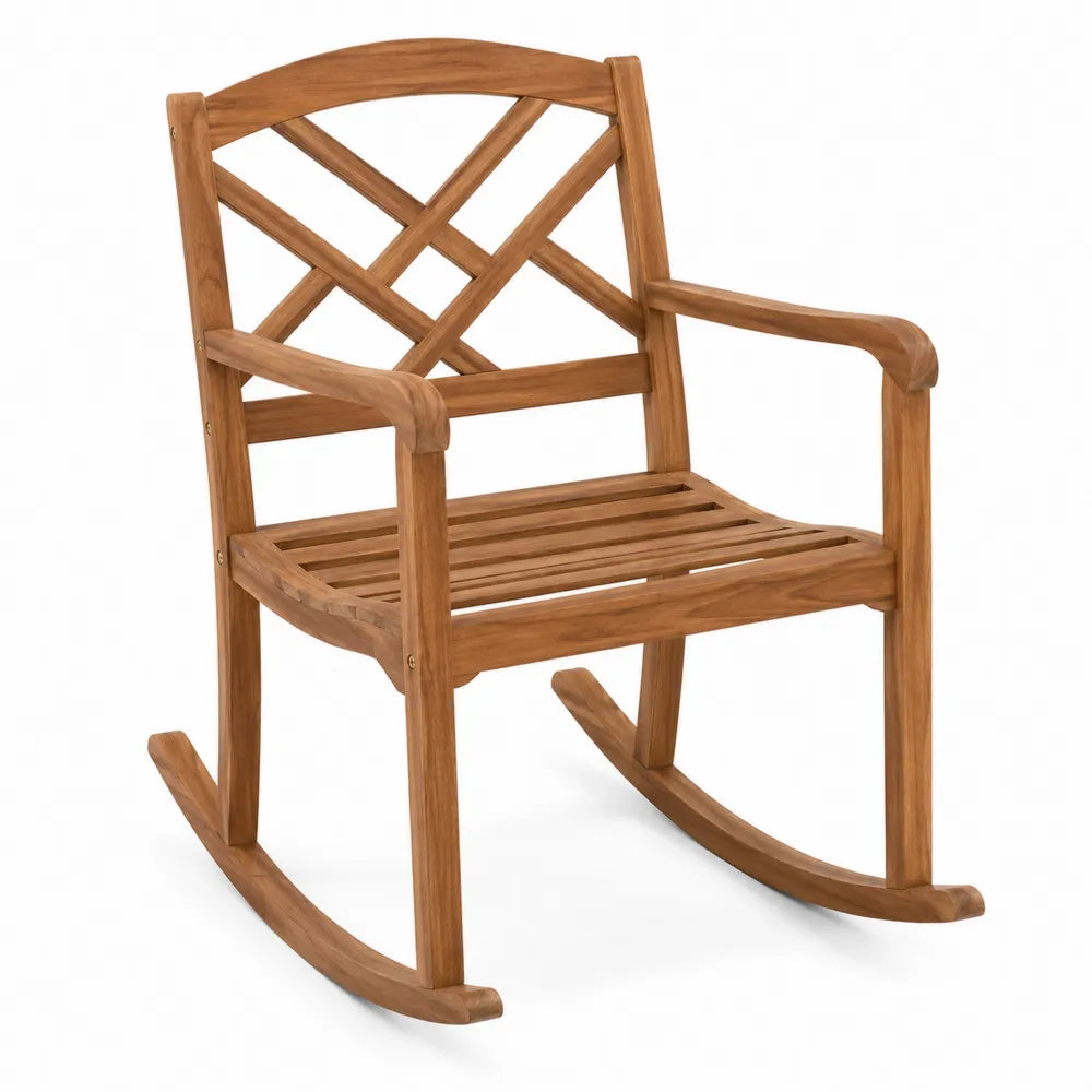 Teak Wood Rocking Chair
