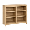 Oak 6-Shelf Horizontal Bookcase 120cm x 30cm x 90cm
